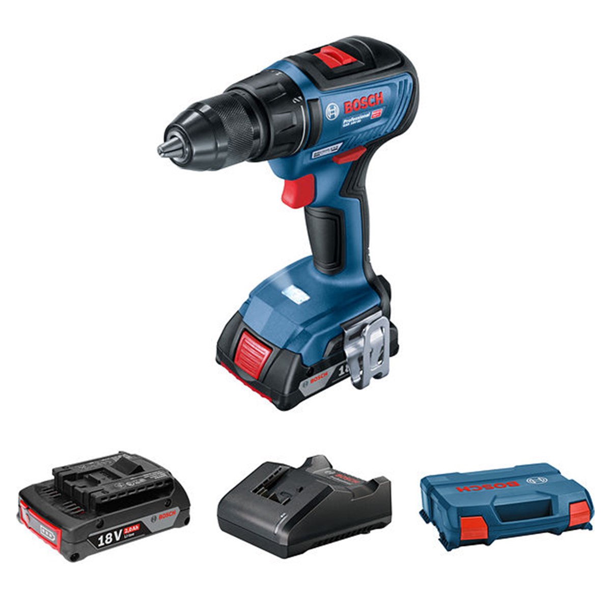  Bosch Professional Gsr 18v-50 Akülü Delme Vidalama 18w 2ah - 06019h5000 