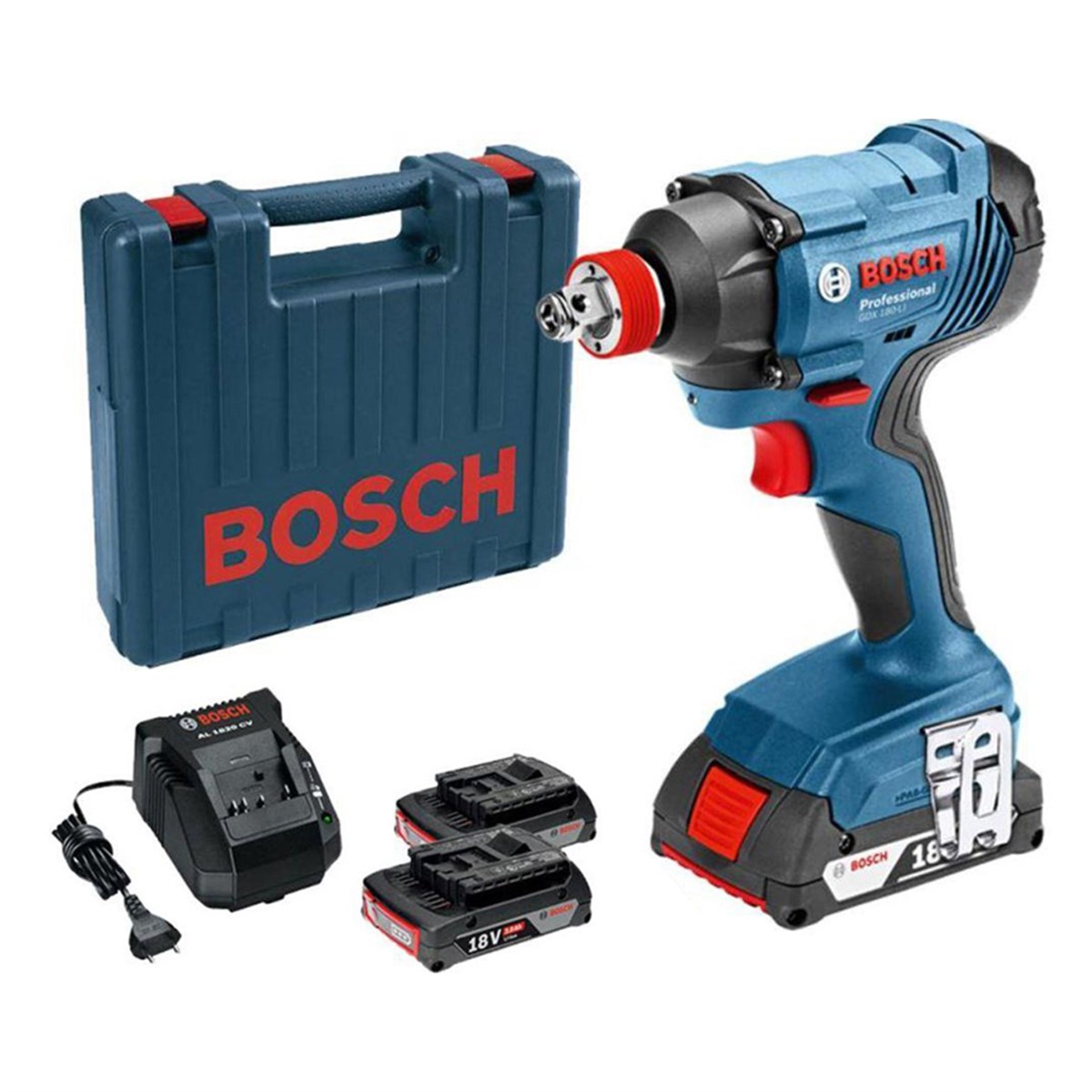  Bosch Professional Gdx 180-LI 2 X 3.0AH Akülü Darbeli Somun Sıkma 