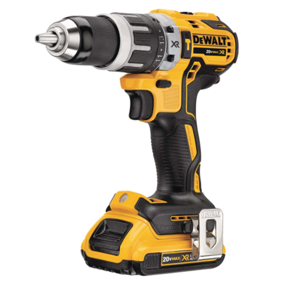  Dewalt DCD796D2 18V/2.0Ah XR Çift Akülü Darbeli Matkap 