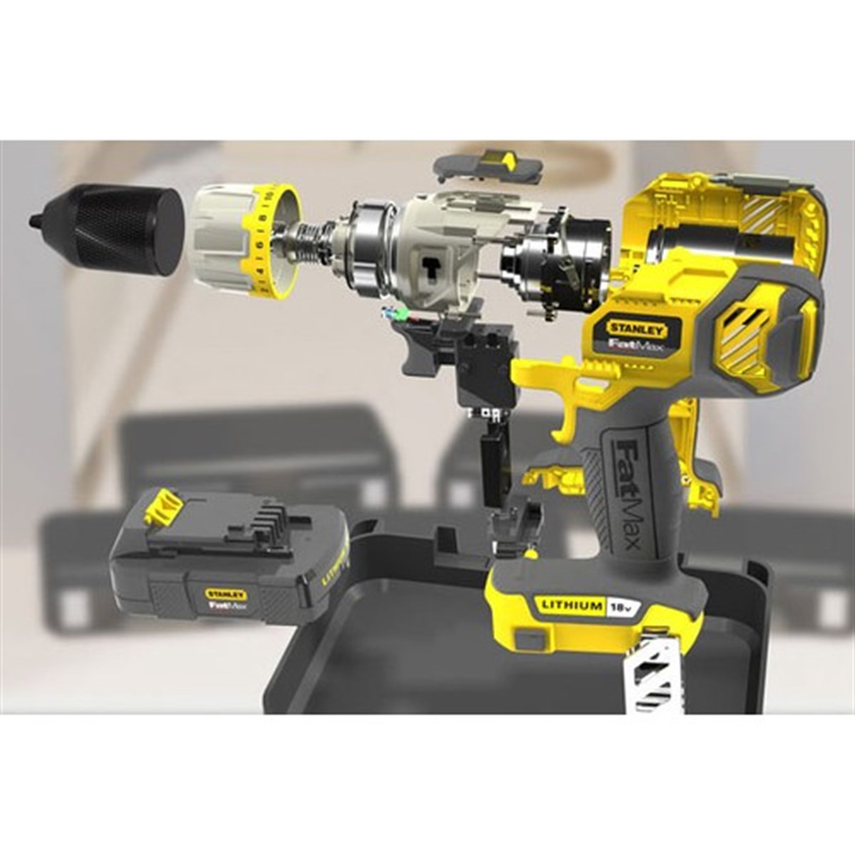  Stanley STDC18LHBK 18V/2.0Ah Li-Ion Şarjlı Darbeli Matkap 