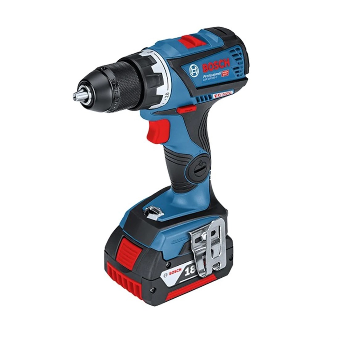  Bosch Professional Gsr 18v-60 C Çift Akülü Vidalama 5 Ah - 06019g1101 