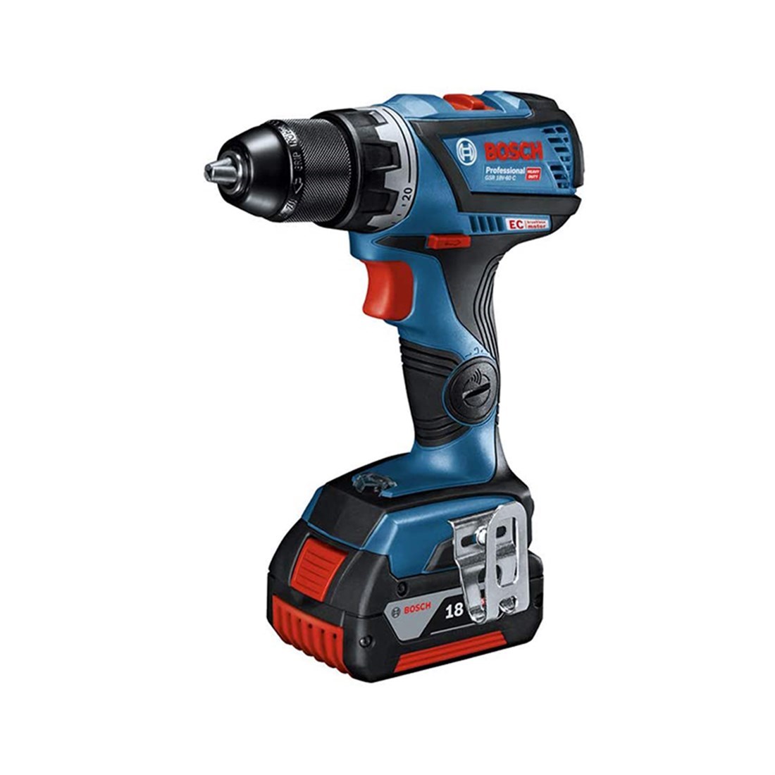  Bosch Professional GSR 18V-60 2X5Ah Akülü Vidalama Makinesi - 06019G110D 