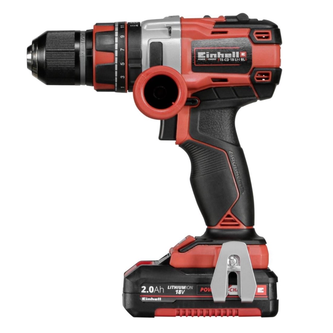  Einhell TE-CD 18 Li-i BL 18V Kömürsüz Çift Akülü Darbeli Matkap (2*2,0Ah) + 4513861 