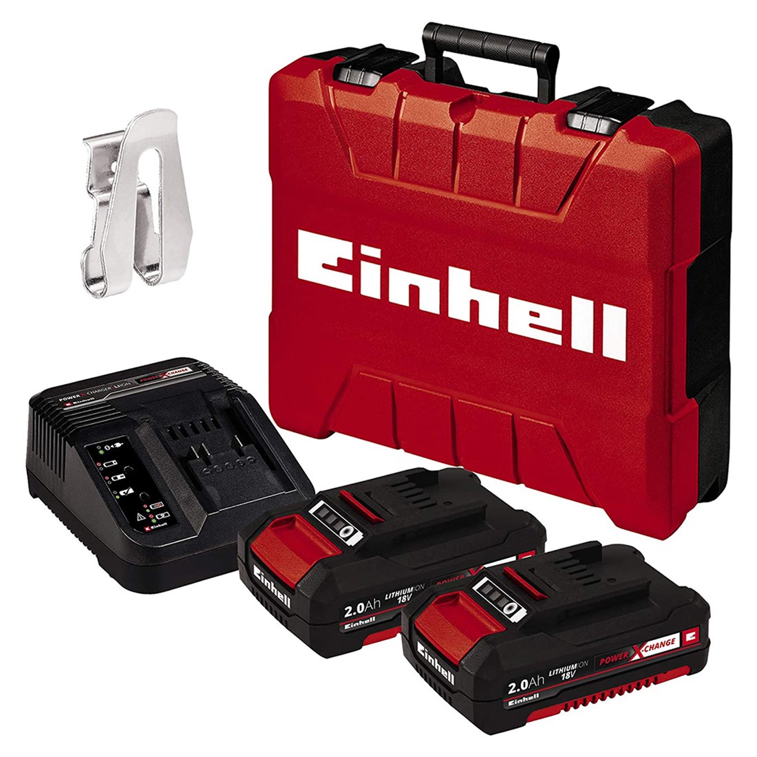  Einhell TE-CD 18 Li-i BL 18V Kömürsüz Çift Akülü Darbeli Matkap (2*2,0Ah) + 4513861 