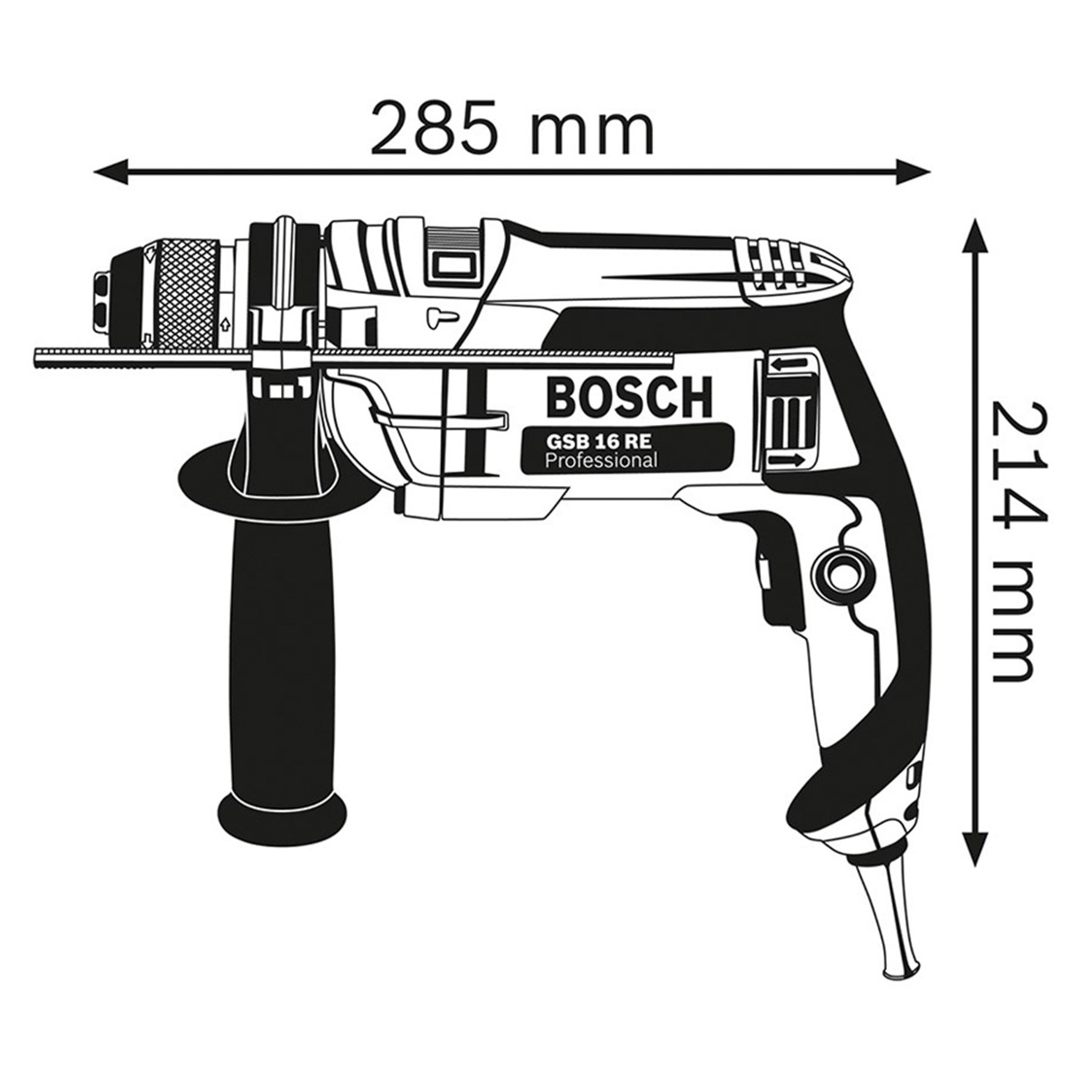  BOSCH Professional GSB 16 RE Darbeli Matkap - 060114E500 