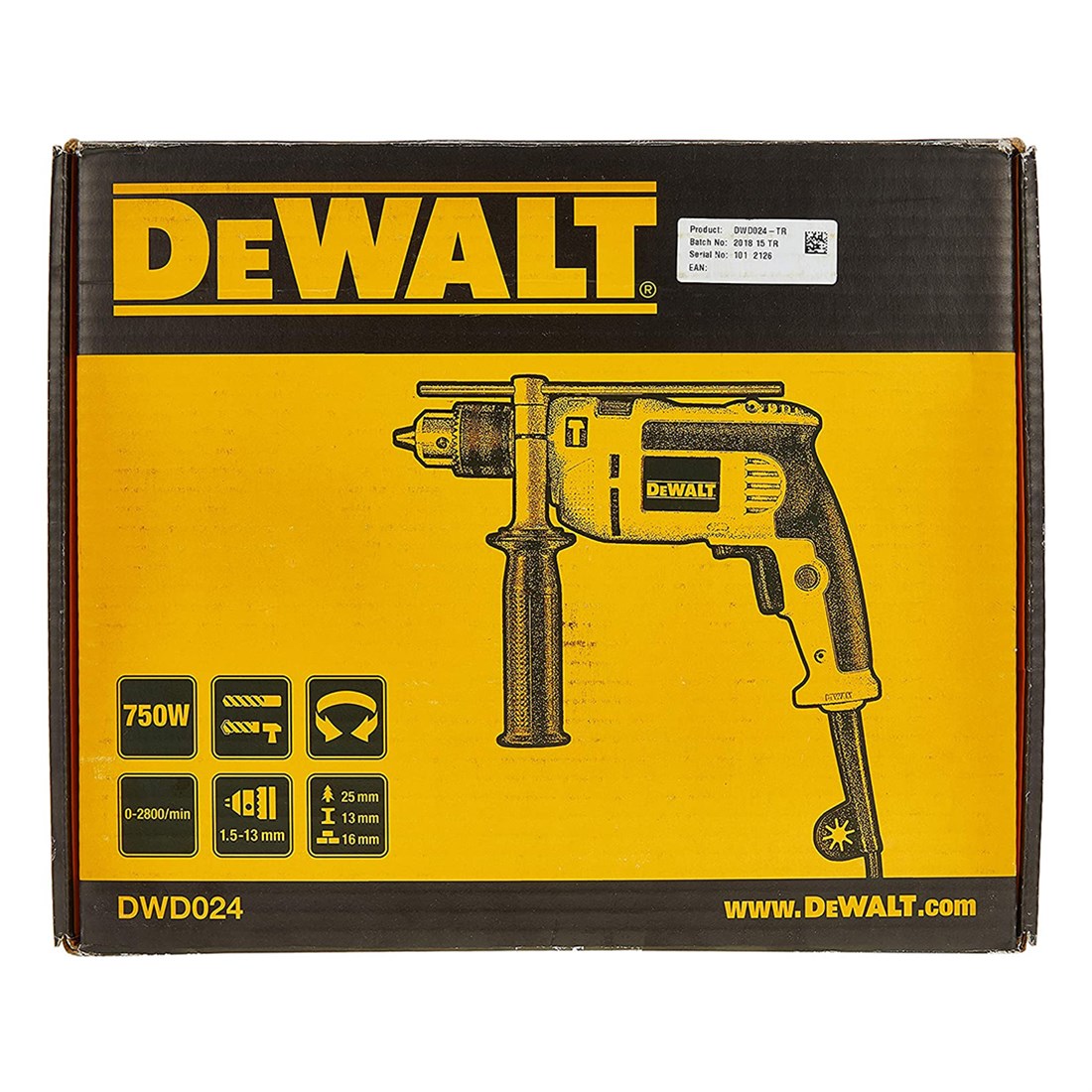  Dewalt Dwd024-Tr 750W Darbeli Matkap 