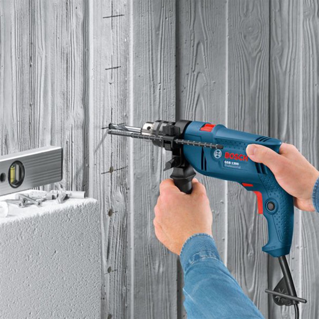  Bosch Professional GSB 1300 Darbeli Matkap + GWS 750-125 Avuç Taşlama - 0615990K2D 