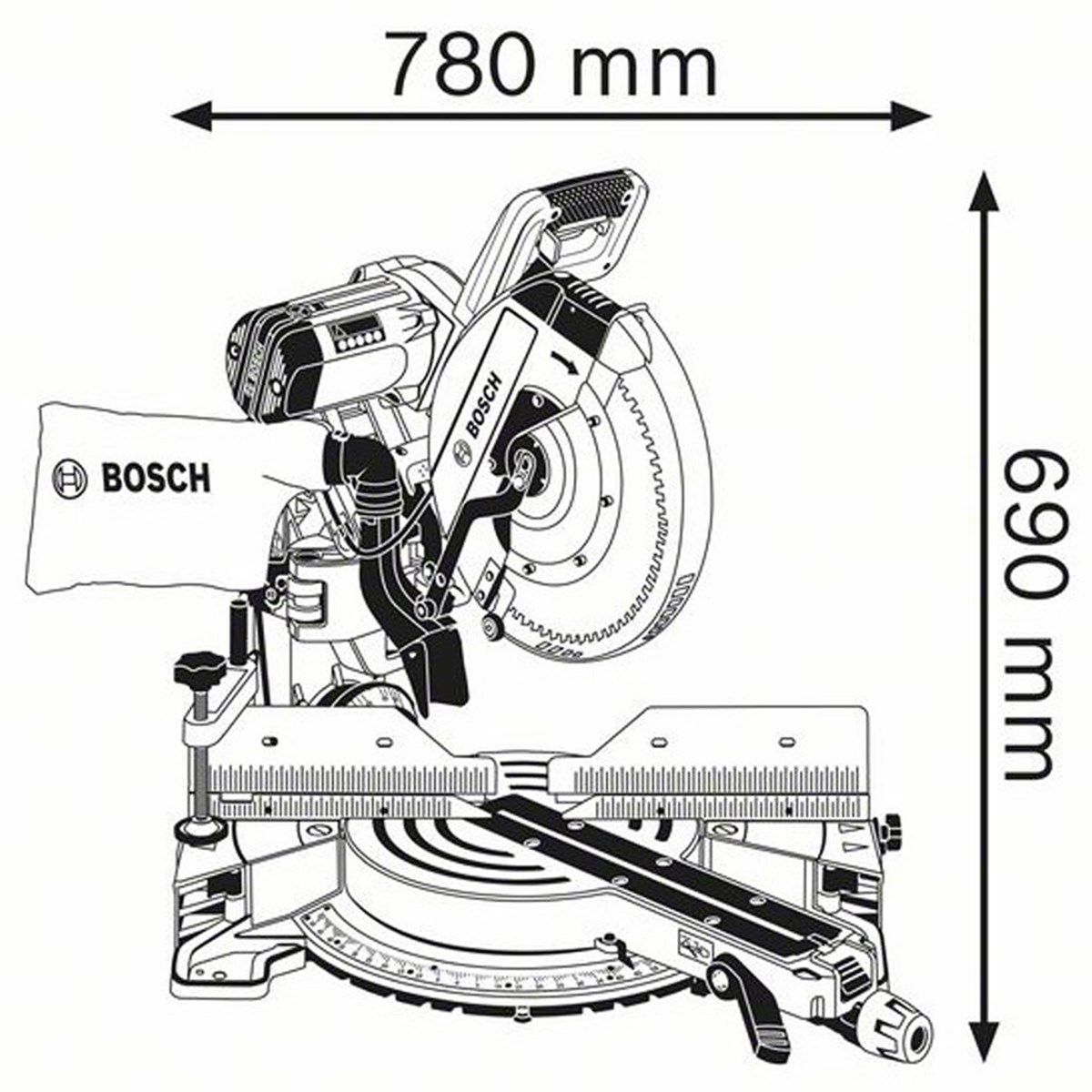  Bosch Professional Gcm 12 Gdl Gönye Kesme - 0601b23600 