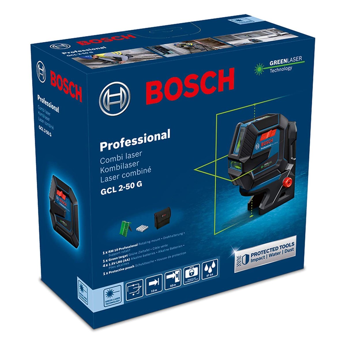  Bosch Professional GCL 2-50 G Lazerli Hizalama - 0601066M00 