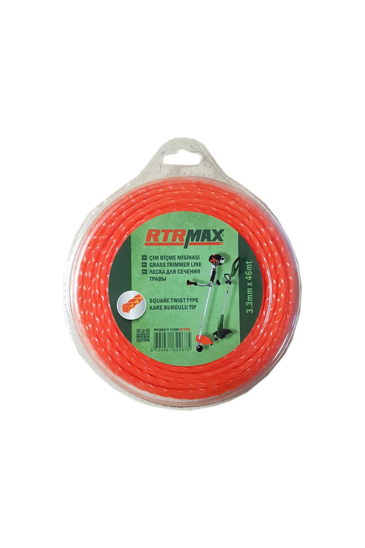  Rtrmax Rty233 Tırpan Misinası Kırmızı 3,3Mm*55Mt 