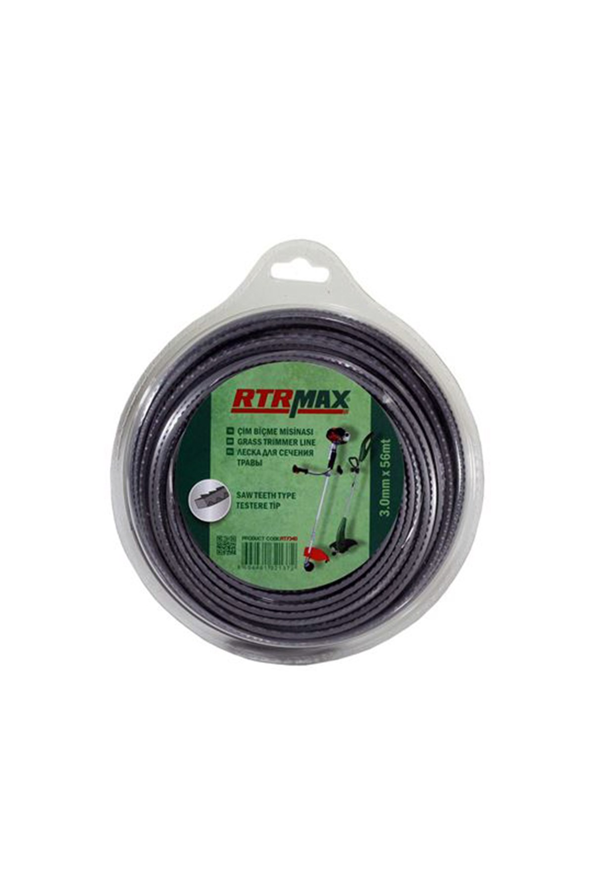  Rtrmax Rty340 Tırpan Misinası Siyah 3Mm*56Mt 