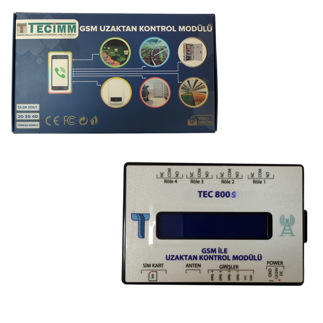  Tecimm Tec800S Sulama Uzaktan Kontrol Cihazı 