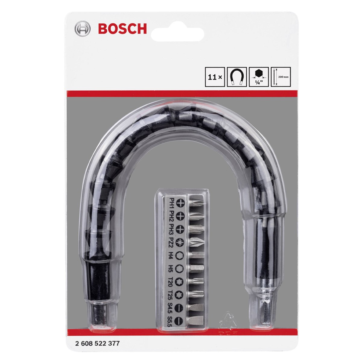  Bosch 10 Parça Vidalama Uzatma Adaptörü 30cm - 2608522377 