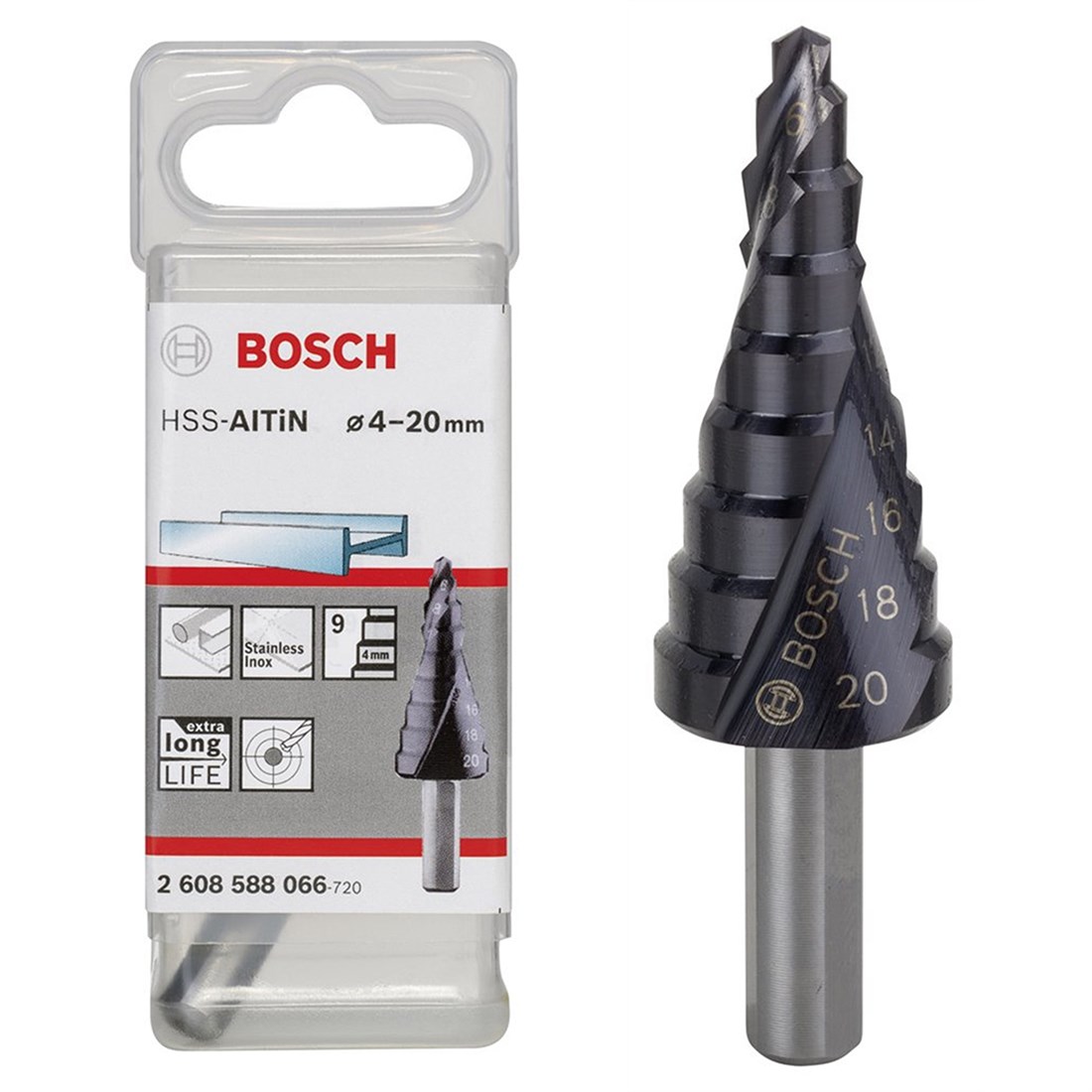  Bosch HSS-Altın 9 Kademeli Matkap Ucu 4-20 mm - 2608588066 