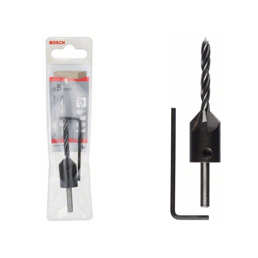  Bosch Havşalı Silindir Ahşap Matkap Ucu 5 mm - 2608596392 