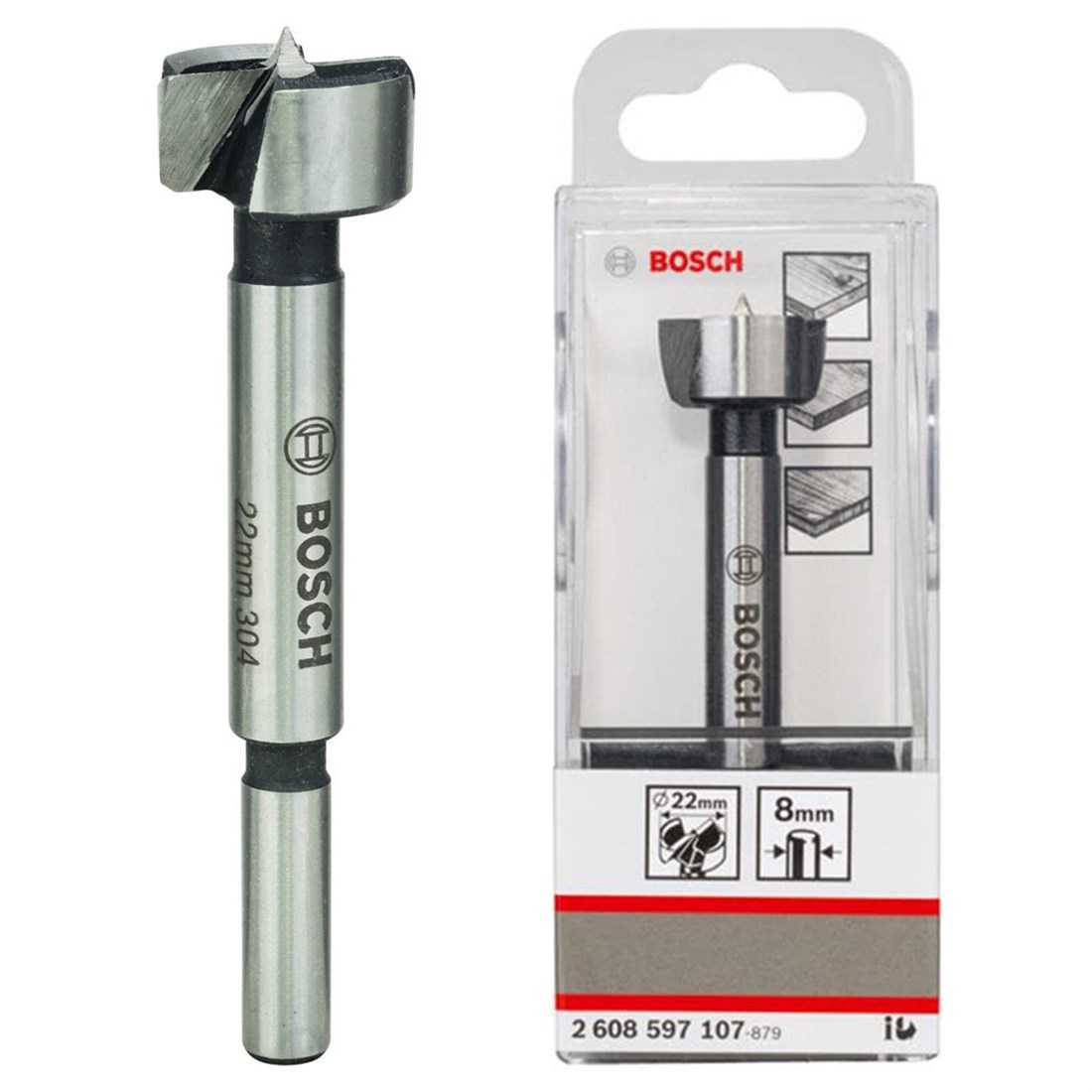  Bosch Menteşe Açma Ahşap Matkap Ucu 22 mm - 2608597107 