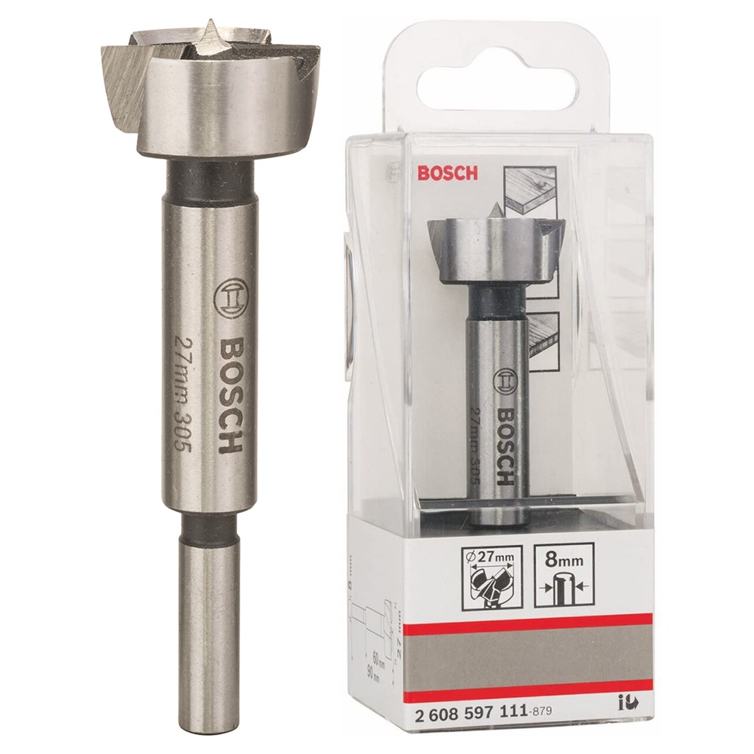  Bosch Menteşe Açma Ahşap Matkap Ucu 27 mm - 2608597111 