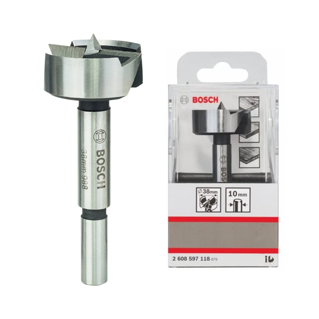  Bosch Menteşe Açma Ahşap Matkap Ucu 38 mm - 2608597118 