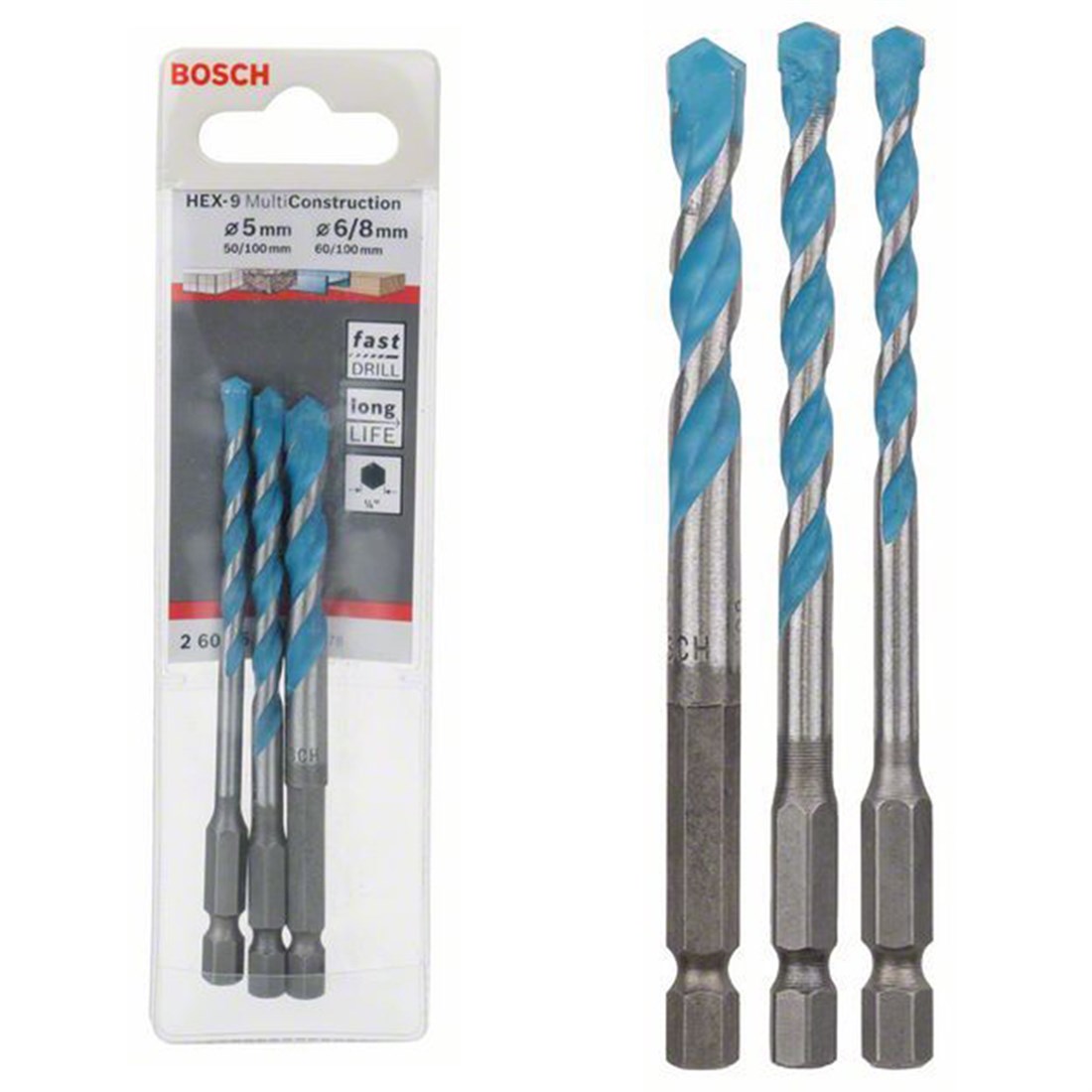  Bosch HEX-9 MC Çok Amaçlı Matkap Ucu 3'lü Set - 2608589529 