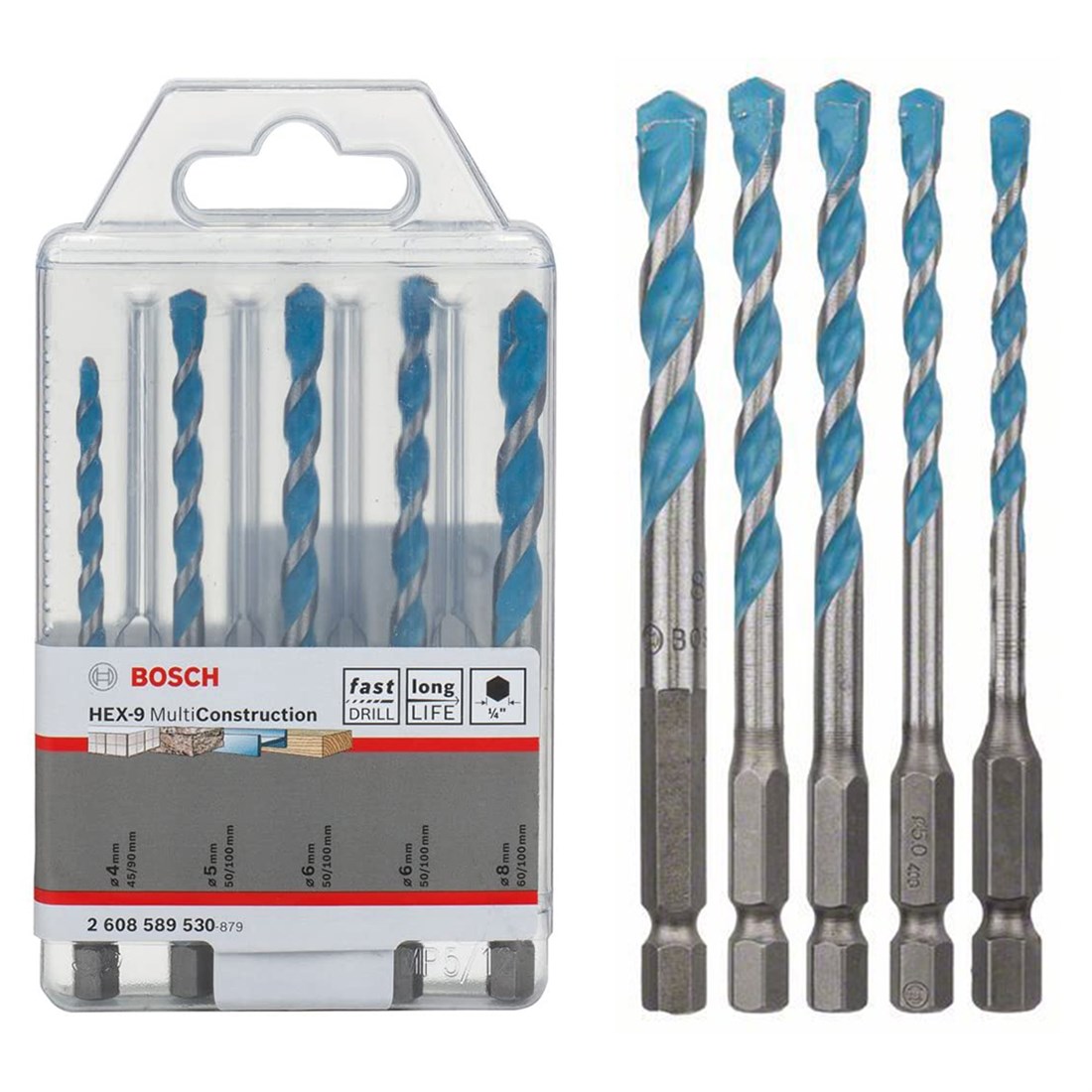  Bosch HEX-9 MC Çok Amaçlı Matkap Ucu 5'li Set - 2608589530 