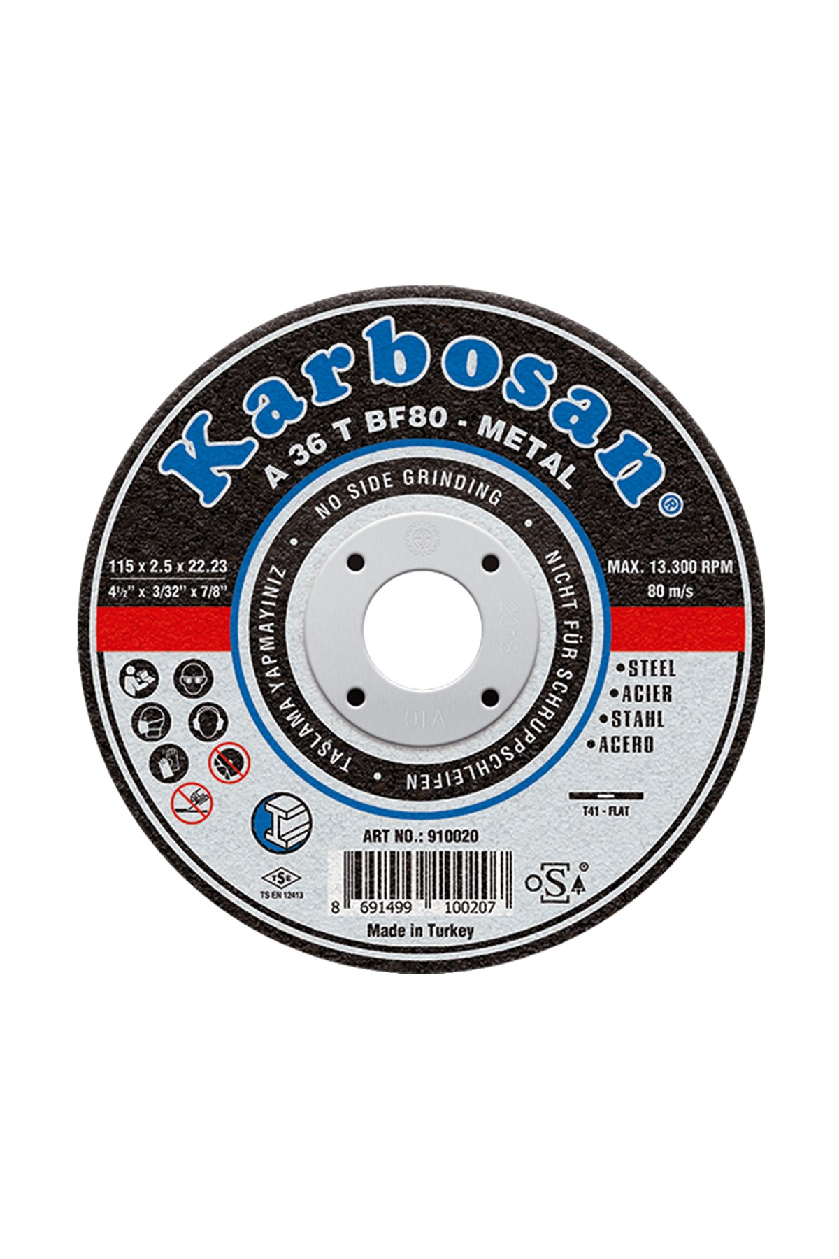  Karbosan 230*3*22 Metal Kesici - 910100-050 