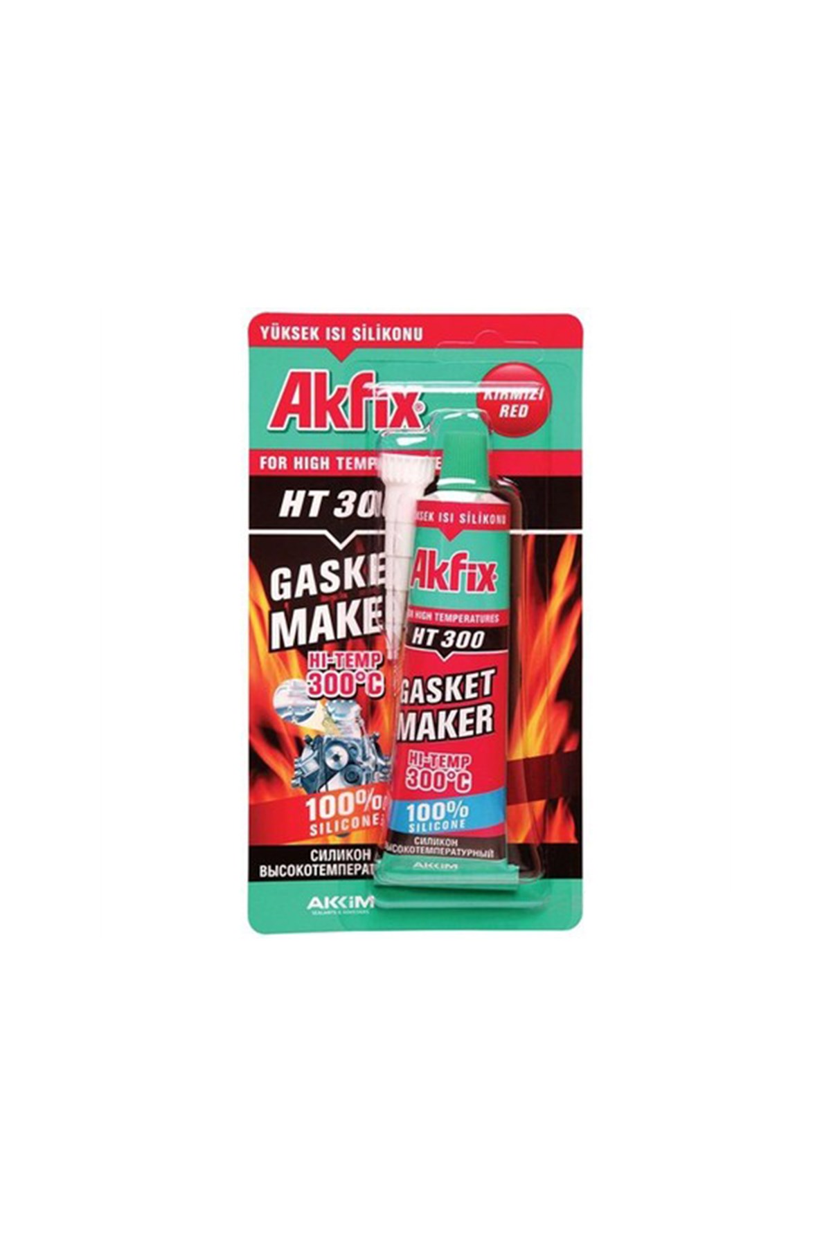  Akfix Sa115 Rtv Sıvı Conta -Ht 300- 50 Gr Kırmızı 