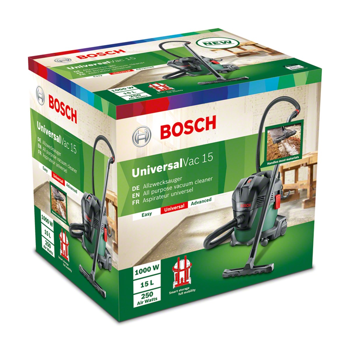  BOSCH Universal Vac 15 1000W Islak Kuru Elektrikli Süpürge - 06033D1100 