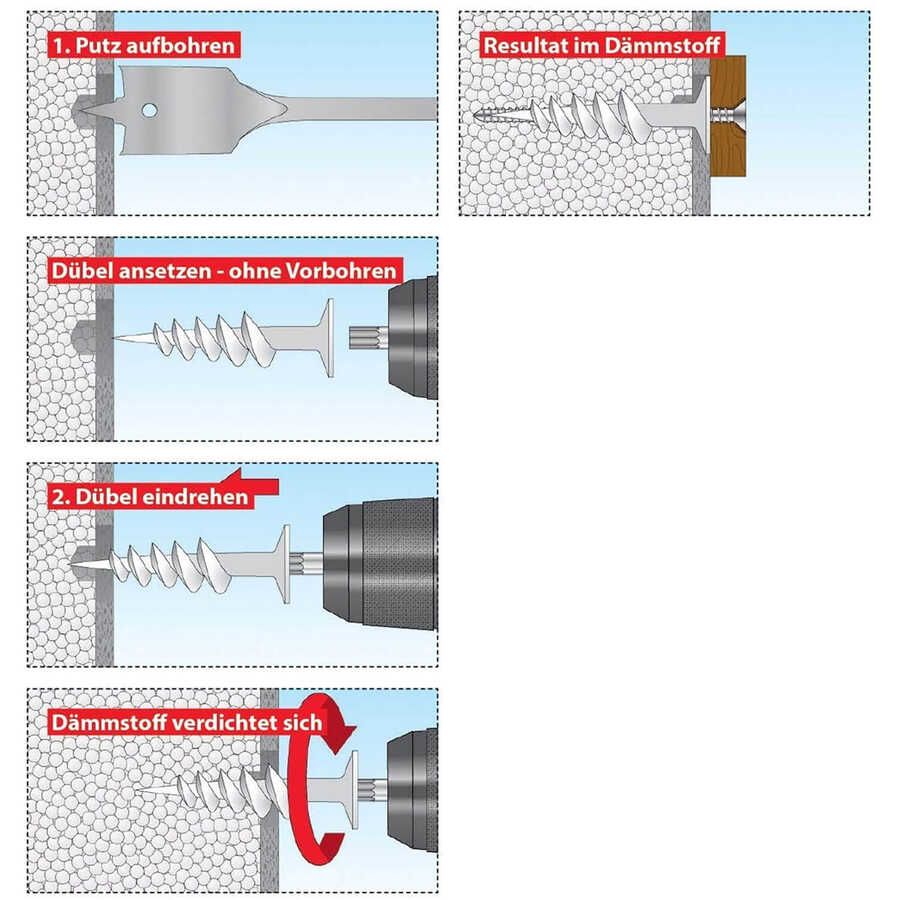 Tox 85 mm Uçlu A-ISOL Thermo İzolasyon Dübeli 2 Adet (072 700 44 1)