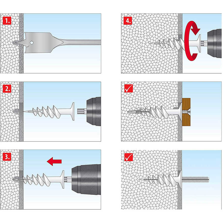 Tox 85 mm A-ISOL Thermo İzolasyon Dübeli 4 Adet (072 700 25 1)