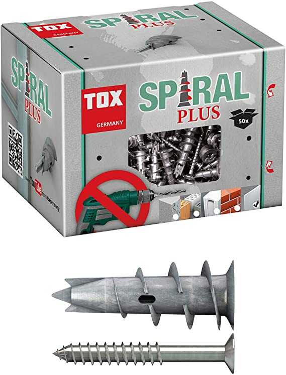 Tox GD 37-4 Vidalı Spiral Alçıpan Dübeli (068 101 04 1) 50 Adet