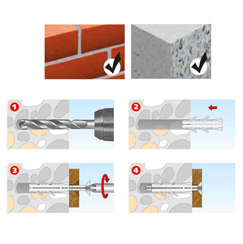 Tox 12X60 SD Barracuda Roket Dübeli (013 700 10 1) 4 Adet